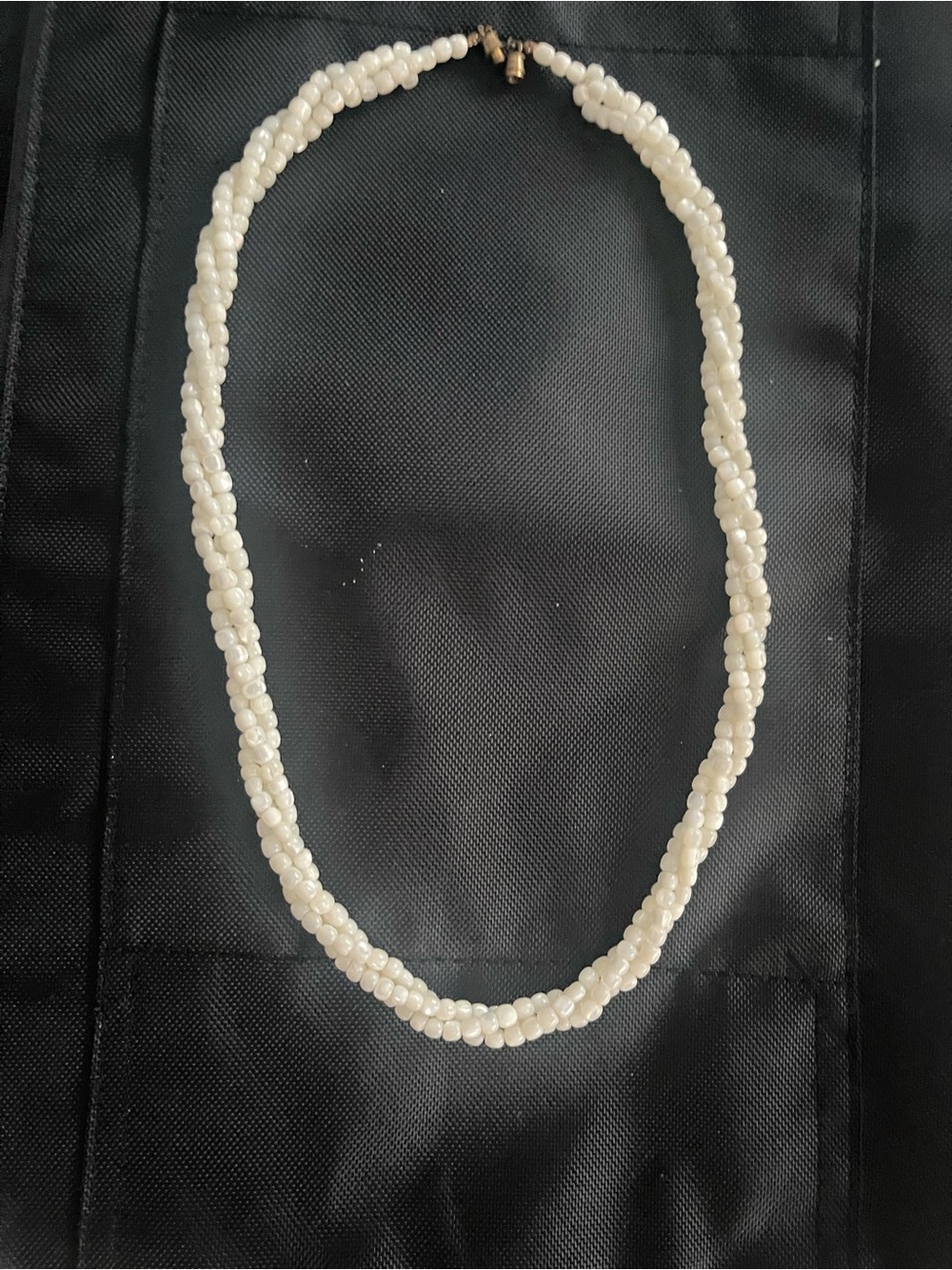 Elegant Cream Beaded Twist Necklace - Women Jewelry